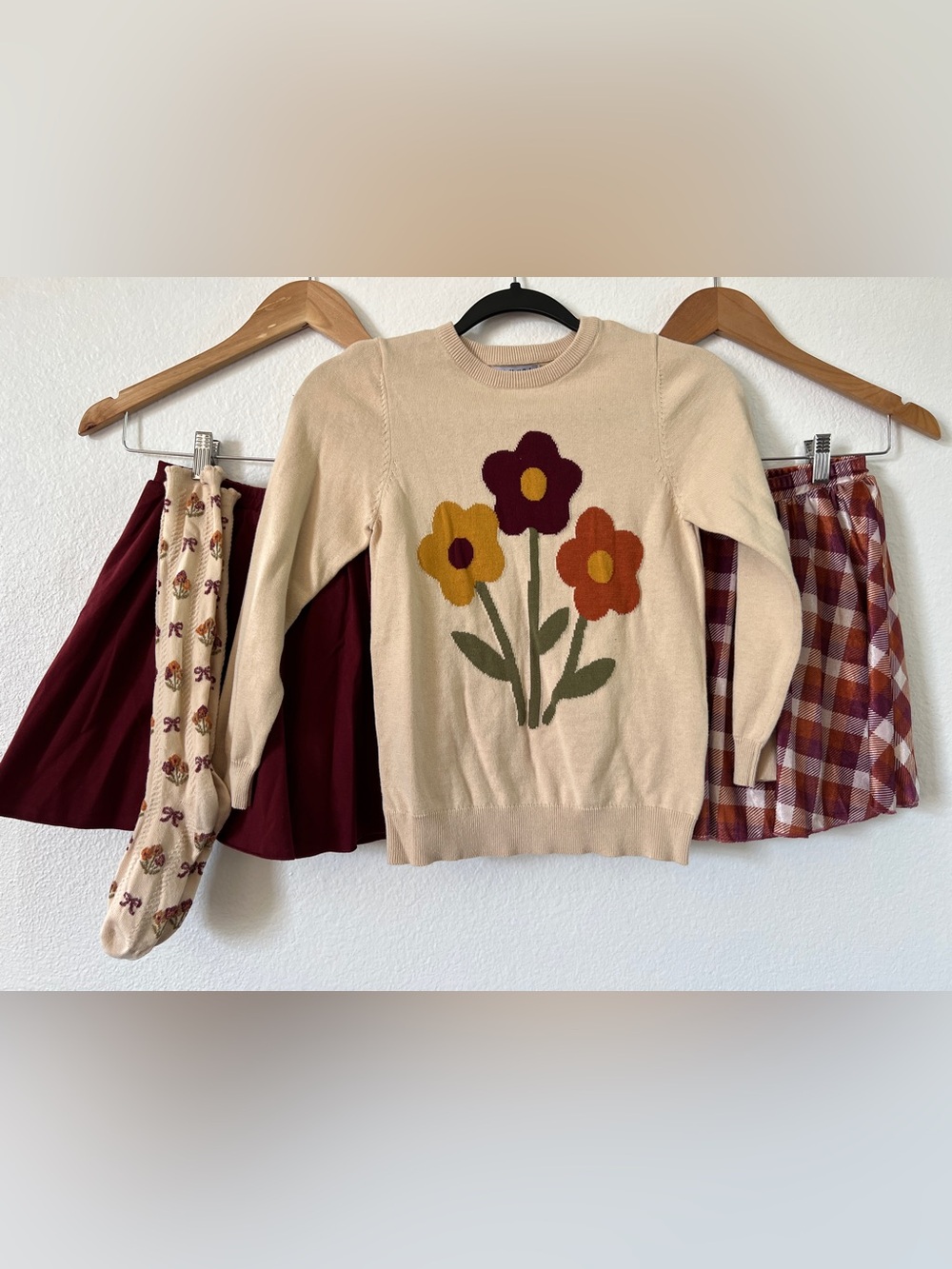 Fall floral and Plaid Bundle